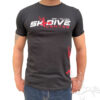 Tee shirt parachutisme skydive center new black devant