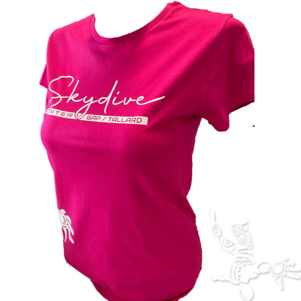 tee shirt femme parachutisme skc pink